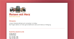 Desktop Screenshot of herz-bus.de
