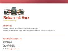 Tablet Screenshot of herz-bus.de